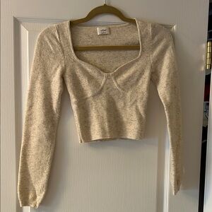 Wilfred Greer Sweater Heather Light Oatmeal